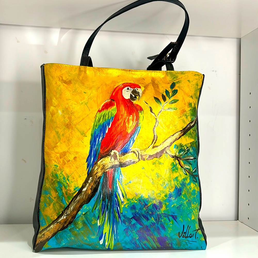 cow leather hand bag
